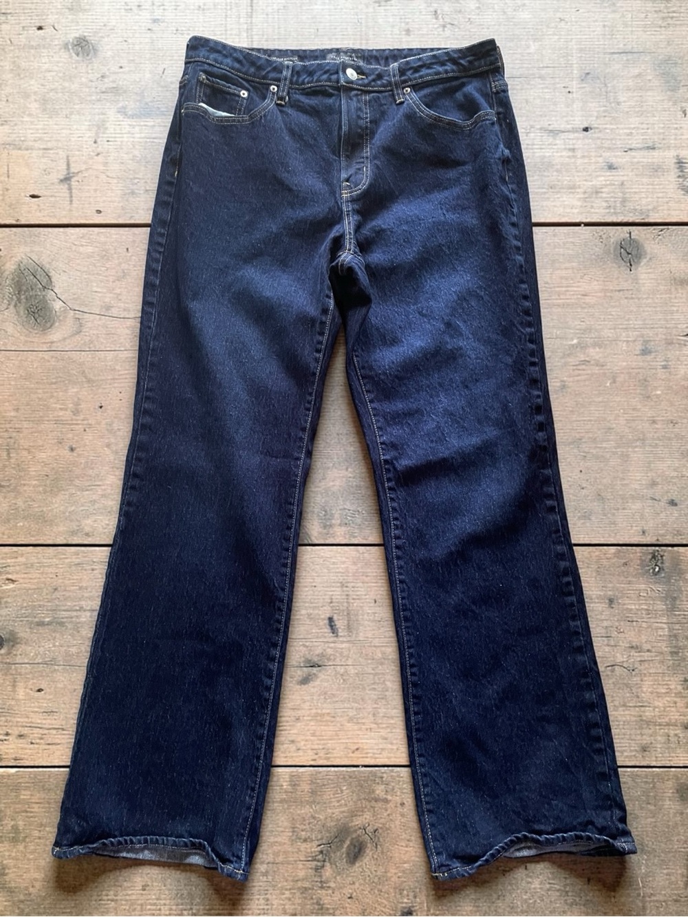 Free Assembly Women’s Midrise Boot-Cut Dark Blue‎ Jeans Size 12